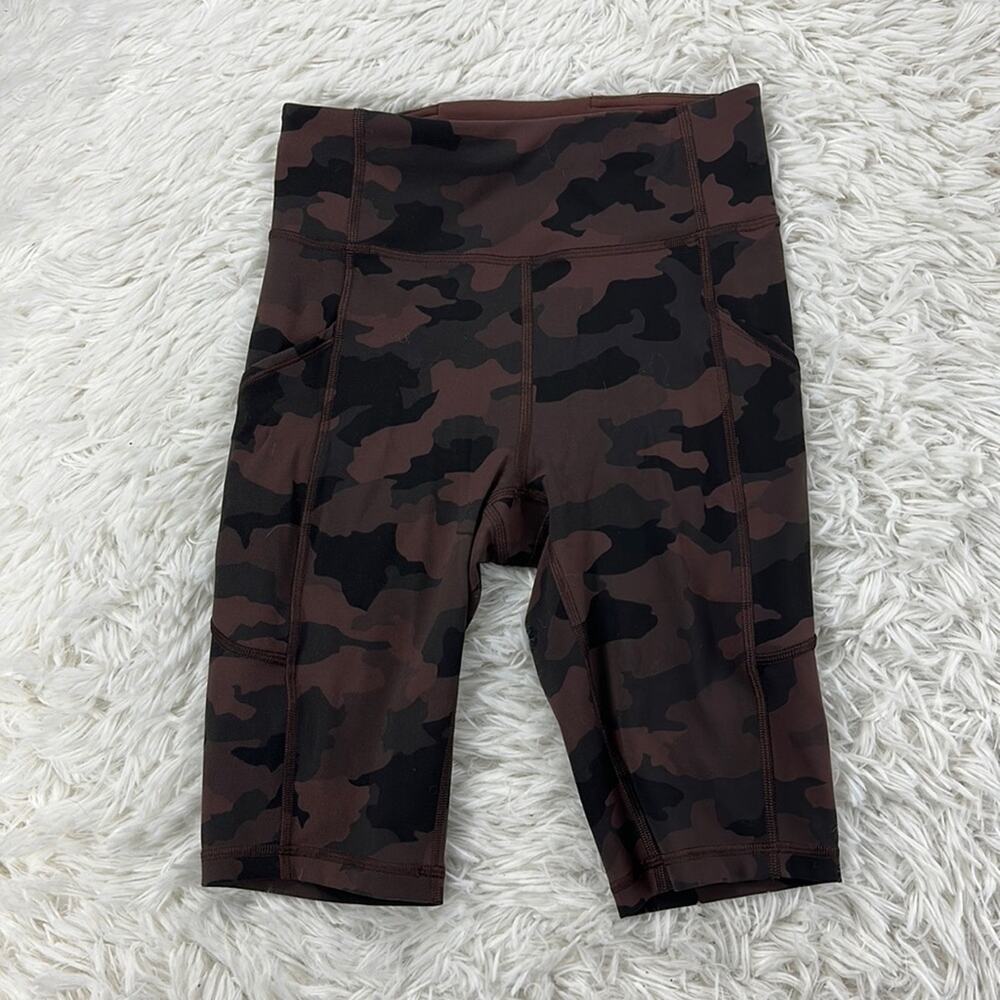 Lululemon Invigorate High-Rise Short 10" Heritage 365 Camo Brown Earth Multi